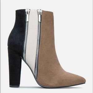 Colorblock booties